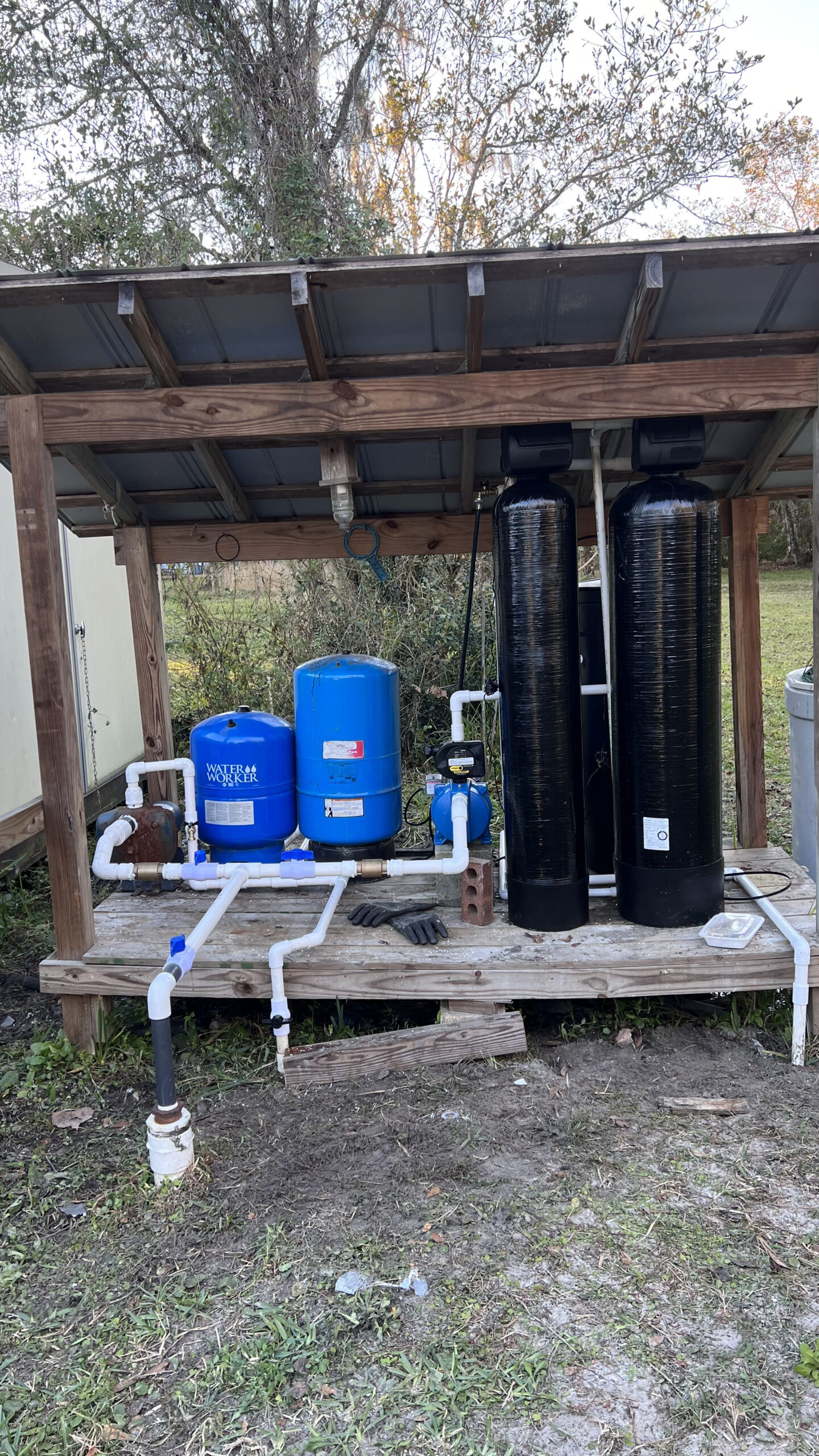 Well water treatment system